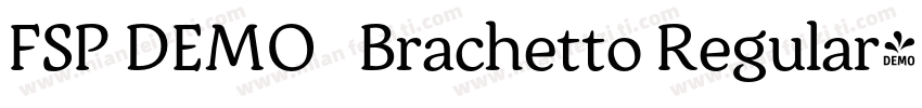 FSP DEMO   Brachetto Regular字体转换